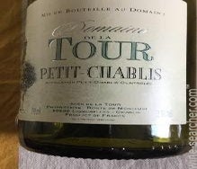 Label 1 of Domaine de la Tour Petit Chablis
