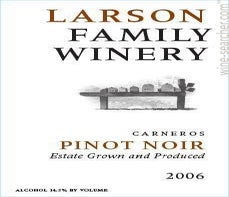 Label 1 of Larson Family Winery Pinot Noir