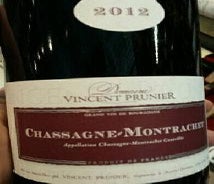 Label 1 of Vincent Prunier Chassagne-Montrachet Rouge