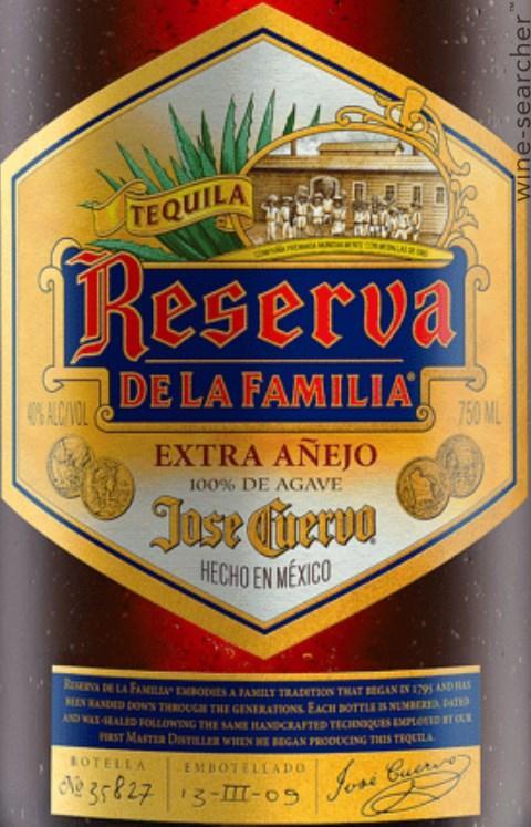 Jose Cuervo Reserva de la Familia Tequila Extra Anejo
