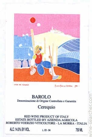 2006 Roberto Voerzio Cerequio Barolo Docg Prices Stores Tasting Notes And Market Data