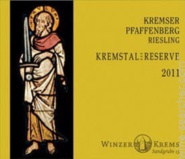 Label 1 of Winzer Krems 'Kremser Pfaffenberg' Riesling