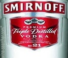 Label 1 of Smirnoff No. 21 Red Label Vodka
