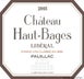 10th label thumbnail of Chateau Haut-Bages Liberal