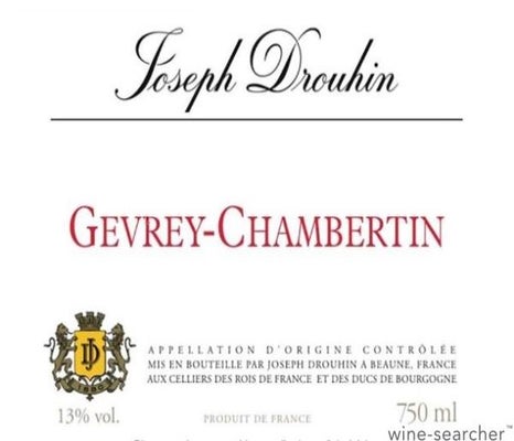 Label 1 of Joseph Drouhin Gevrey-Chambertin