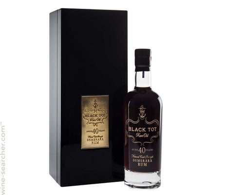 Label 1 of Black Tot 40 Year Old Demerara Rum