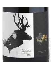 Click to see larger label image Label of Chateau d'Esclans Cotes de Provence Deesse Rouge