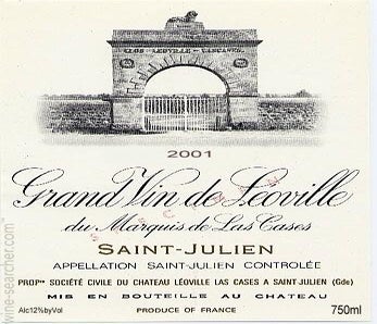 Label 9 of Chateau Leoville-Las Cases 'Grand Vin de Leoville'