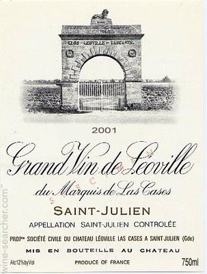 Label 9 of Chateau Leoville-Las Cases 'Grand Vin de Leoville'
