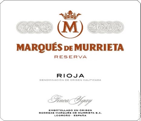 Label 1 of Marques de Murrieta Reserva