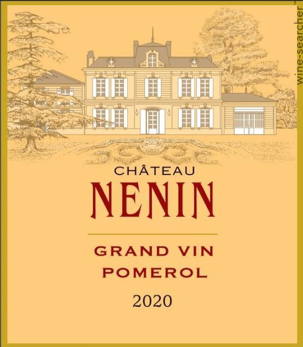 シャトー・ネナン 2016、2020 Château Nénin 2020 750 ml.