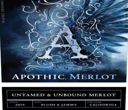 Label 1 of Apothic Wines Untamed & Unbound Merlot