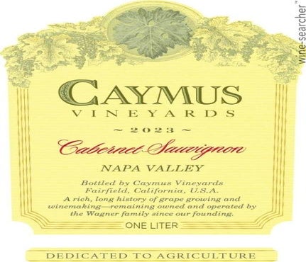 Label 1 of Caymus Vineyards Cabernet Sauvignon