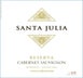 9th label thumbnail of Santa Julia Reserva Cabernet Sauvignon