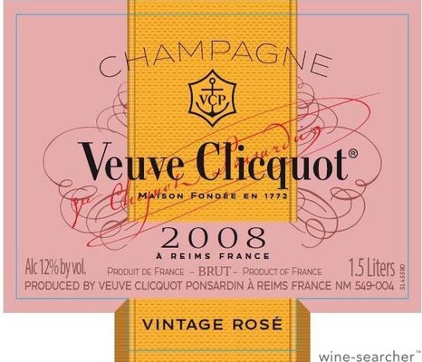 Label 1 of Veuve Clicquot Ponsardin Vintage Brut Rose