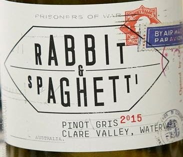 Label 1 of Rabbit & Spaghetti Pinot Gris