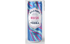 Click to see this product Label of Billson's 'Musk' Vodka Soda