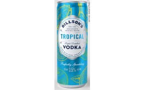 Click to see this product Label of Billson's 'Tropical' Vodka Soda