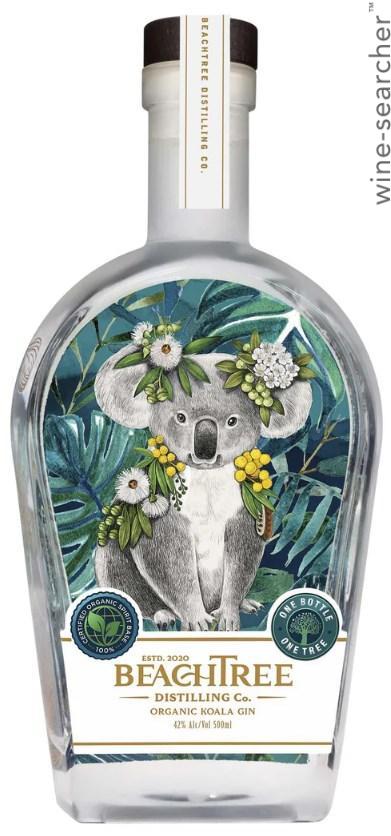 BEACH TREE GIN コアラデザイン Beachtree Distilling Co. Koala Organic Gin, Queensland
