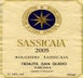 9th label thumbnail of Tenuta San Guido Sassicaia Bolgheri