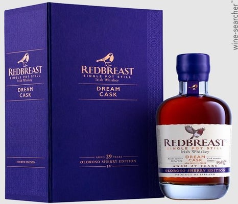 Label 1 of Redbreast Dream Cask Oloroso Sherry Edition 29 Year Old Single Pot Still Irish Whisky
