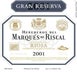 17th label thumbnail of Marques de Riscal Gran Reserva