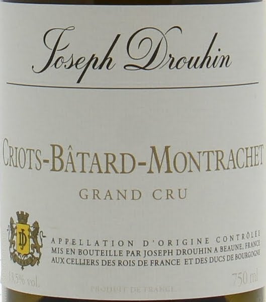 Joseph Drouhin Criots-Batard-Montrachet Grand Cru, Cote de