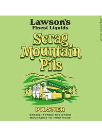 Click to see larger label image Label of Lawson's Finest Liquids 'Scrag Mountain Pils' Pilsner Beer