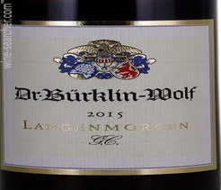 Label 1 of Dr. Burklin-Wolf Langenmorgen G.C.