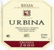 8th label thumbnail of Bodegas Urbina Crianza