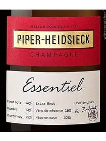 Click to see larger label image Label of Piper-Heidsieck Essentiel Cuvee Extra Brut