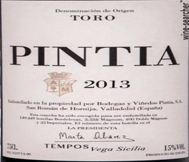 Label 5 of Vega Sicilia 'Pintia'