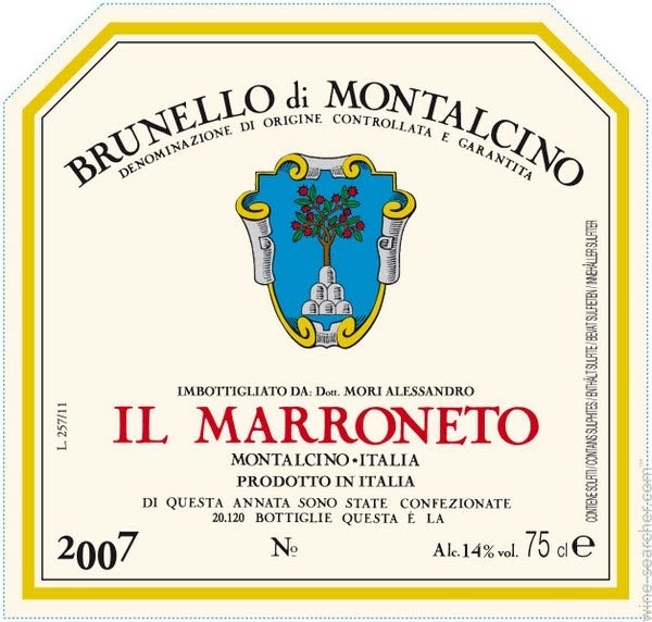 2015 Il Marroneto Brunello di Montalcino DOCG, Tuscany