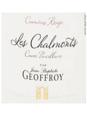 Click to see larger label image Label of Geoffroy Cumieres Rouge Coteaux Champenois 'Les Chalmonts'