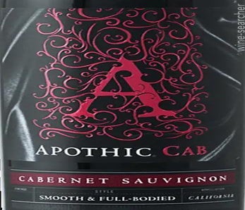 Label 1 of Apothic Wines 'Cab' Cabernet Sauvignon