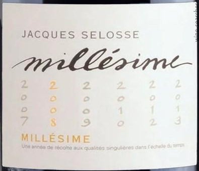 Label 3 of Jacques Selosse Millesime