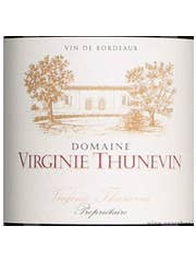 Click to see larger label image Label of 2014 Domaine Virginie Thunevin