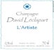 5th label thumbnail of David Leclapart L'Artiste Blanc de Blancs Premier Cru Pas Dose