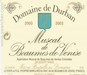 Label 1 of Domaine de Durban Muscat de Beaumes-de-Venise