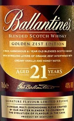 Ballantine's golden zest Ballantine's 21 Years Old Golden