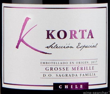 Label 1 of Korta Seleccion Especial Grosse Merille
