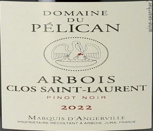 Label 1 of Domaine du Pelican Arbois Clos Saint Laurent Pinot Noir
