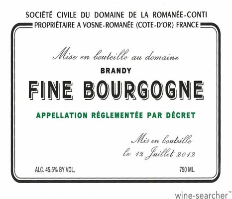 Label 1 of Domaine de la Romanee-Conti Fine de Bourgogne