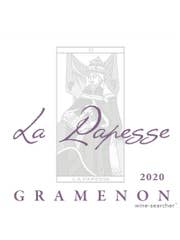Click to see larger label image Label of 2023 Domaine Gramenon Vinsobres La Papesse