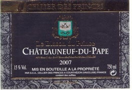 Cellier Des Princes Chateauneuf Du Pape Rhone Prices Stores Tasting Notes Market Data