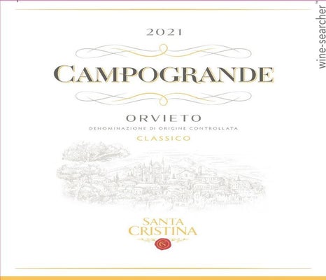 Label 1 of Marchesi Antinori Santa Cristina Campogrande Orvieto Classico
