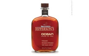 Click to see this product Label of Jefferson's 'Ocean' Aged at Sea Very Small Batch Straight Bourbon Whiskey