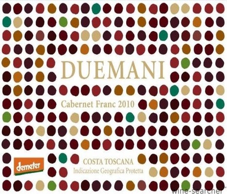 Label 1 of Duemani 'Duemani' Cabernet Franc Costa Toscana IGT