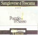 4th label thumbnail of Cantina di Montalcino Poggio del Sasso Sangiovese Toscana IGT