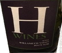 Label 1 of Hamacher 'H Series' Pinot Noir